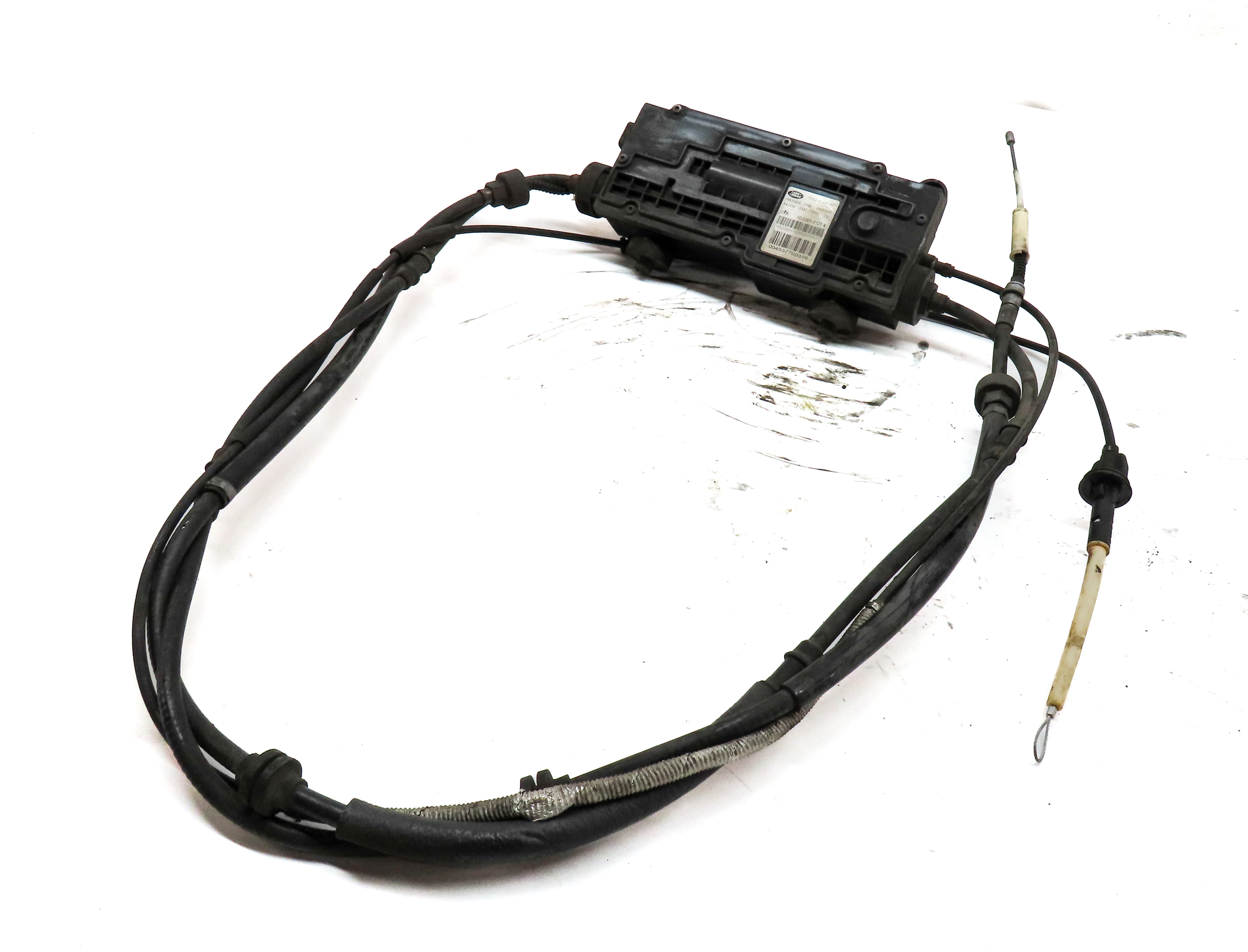 2009 LAND RANGE ROVER SPORT (L320) EMERGENCY PARKING BRAKE ACTUATOR w/ CABLES — exact item pictured